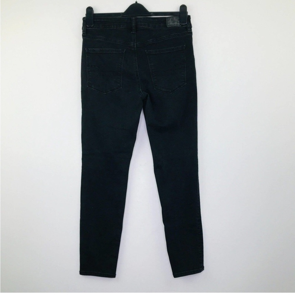 American Eagle Women's 10 Jeans Black High Rise Jegging Next Level Stretch T